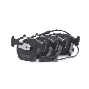 Image of RIDEX Brake pad set BMW 402B0688 34111163307,34111165227,34112229031 34112282090,34112282166,34112282556,34113427303,34113427503,34116761252