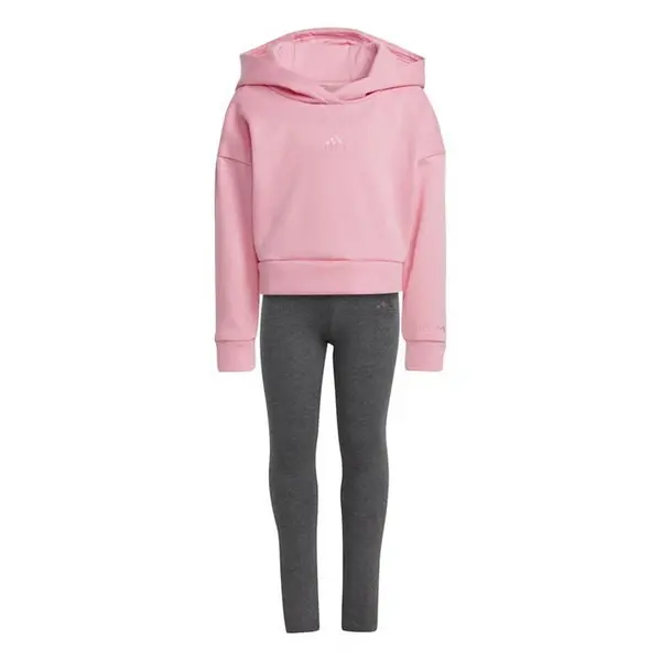 image of adidas Hooded Fleece Tracksuit Babies - Pink 3 - 4 Years