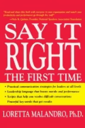 Image of say it right the first time