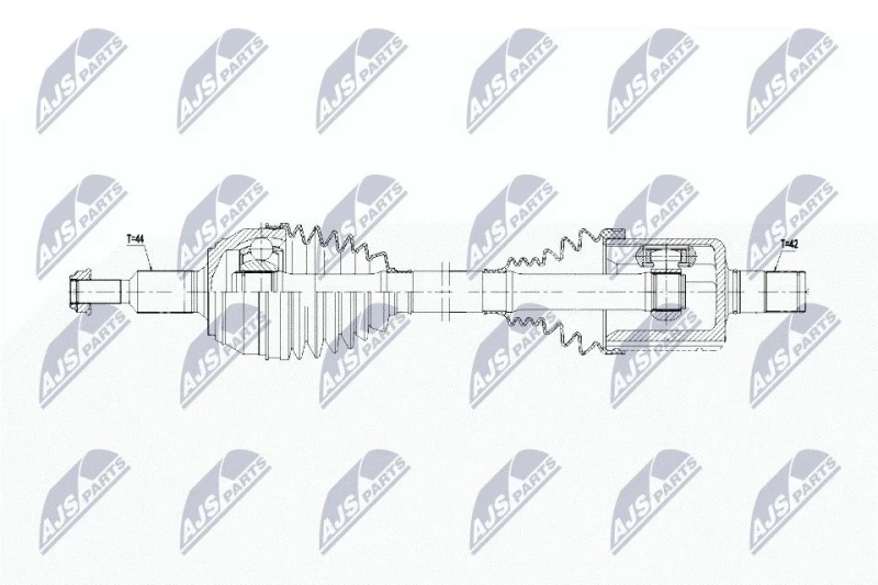 Image of NTY NPW-WW-196 Drive shaft Front Axle Left Drive Shaft (13)