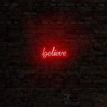 image of Believe - Red Red Wall Lamp