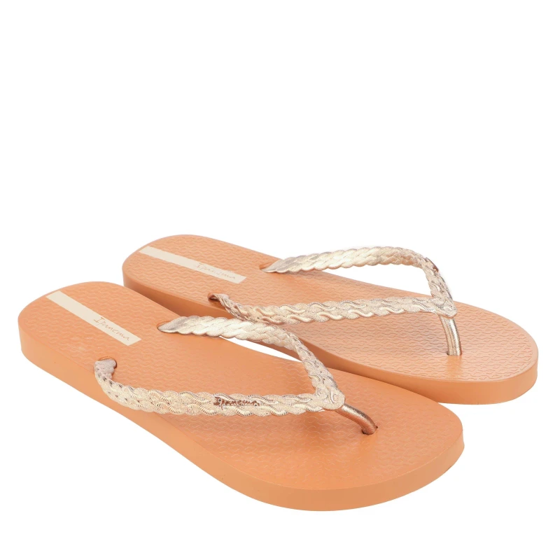 Image of Ipanema Exuberance Chrome Flip Flops - Brown Brown 3