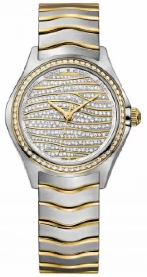 image of EBEL Womens Wave 58-diamond 18k Gold 1216285 Watch