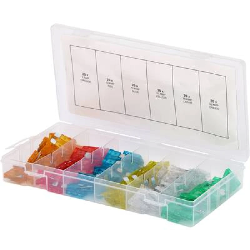 Image of KS Tools KS Tools 970.0250 970.0250 Car standard blade-type fuse 5 A, 10 A, 15 A, 20 A, 25 A, 30 A 120 Parts 970.0250