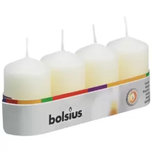 image of Bolsius Pillar Candle Ivory 60/40 Tray 4