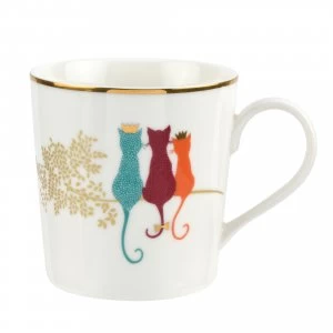 Sara Miller for Portmeirion Piccadilly Feline Friends Mug