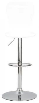 image of GFW Long Island Pair of Bentwood Bar Stool - White