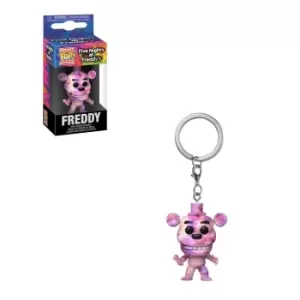 image of Five Nights At Freddy's Tie Dye Freddy Funko Pop! Vinyl Keychain