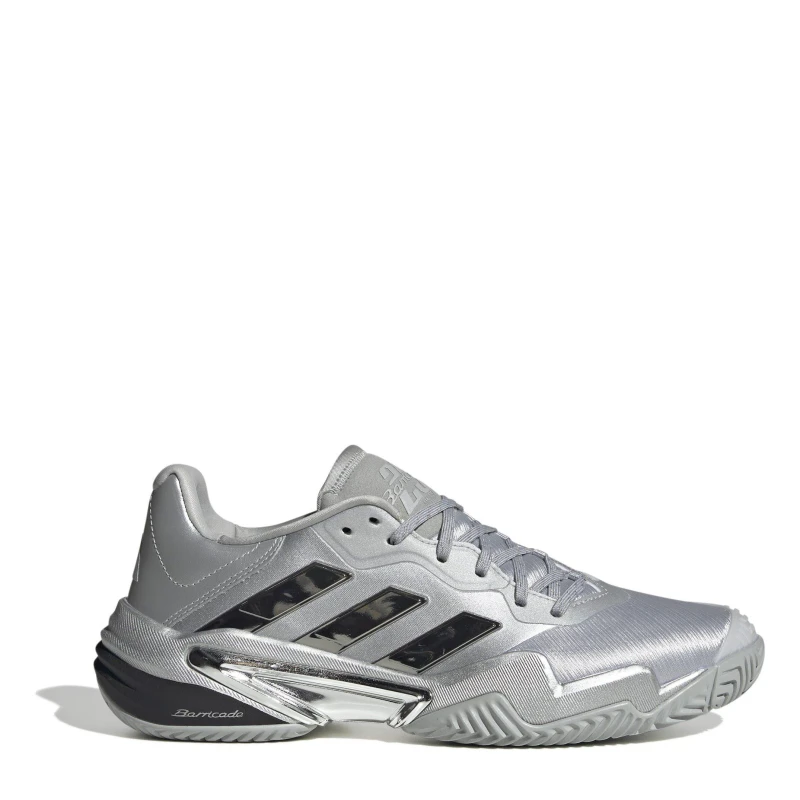 Image of adidas Barricade 13 Silver Edition Tennis Shoes Mens Silver met/Grey male 8 (42)
