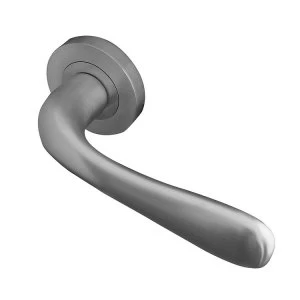 image of Jedo Reguitti Classic Door Handle on Round Rose