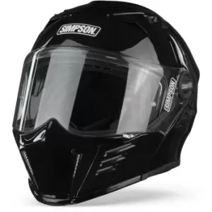 Simpson Darksome Black Metal Modular Helmet L