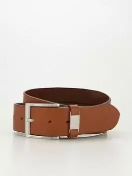 Image of BOSS Connio Leather Belt - Tan, Size 100 Cms, Men
