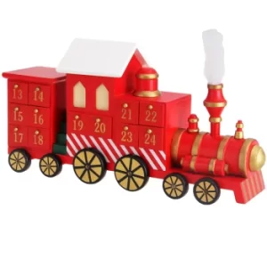 image of Advent Calendar Locomotive Wood Reusable