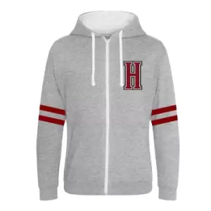 image of Harry Potter Unisex Adult Hogwarts Alumni Full Zip Hoodie (L) (Grey)