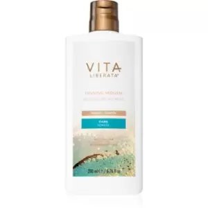 image of Vita Liberata Tanning Mousse Tinted Toning Foam for Face Shade Dark 200ml