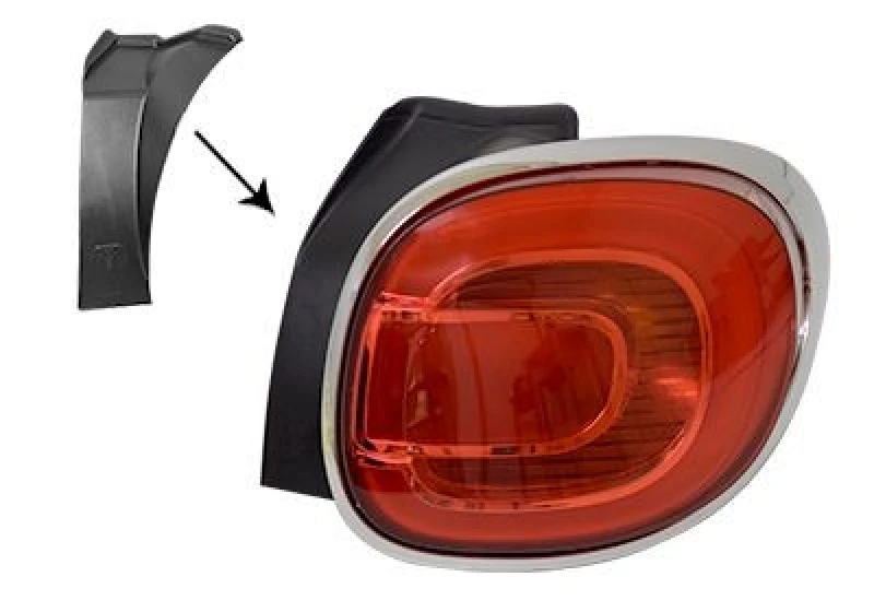 Image of VAN WEZEL Rear light VAN WEZEL 1609924