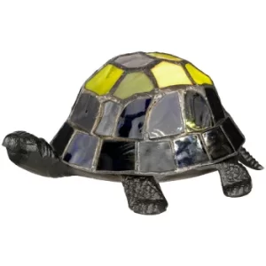 image of Elstead Tiffany Animal Lamps Integrated LED Tortoise Tiffany Lamp, Vintage Bronze