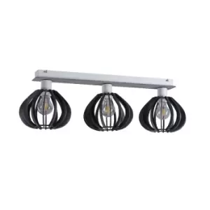 image of Nicoleta Ceiling Spotlight Bar Grey, 62cm, 3x E27