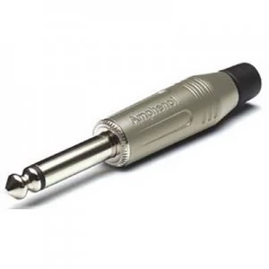 Image of Amphenol ACPM-GN 6.35mm audio jack Plug, straight Number of pins: 2 Mono Silver