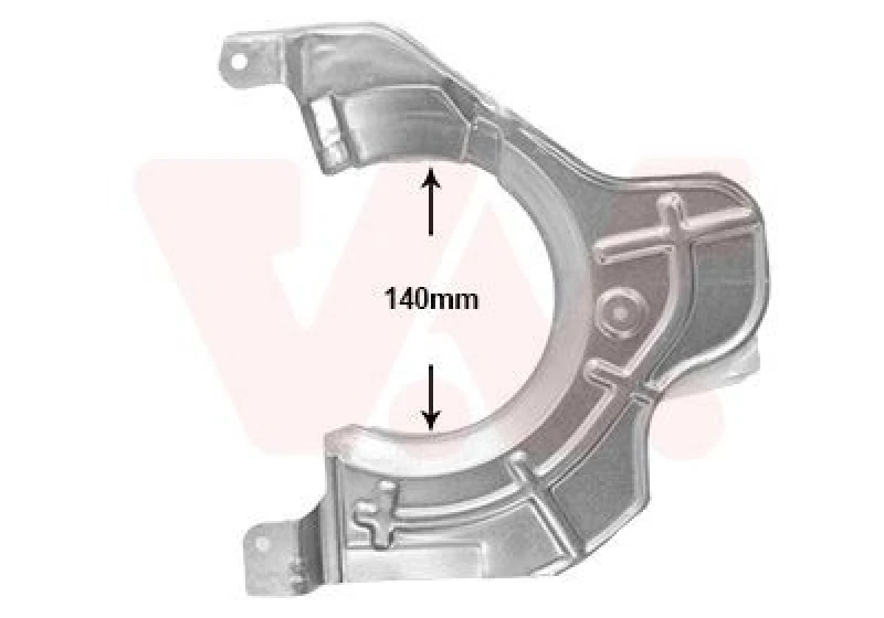 Image of VAN WEZEL Brake disc backing plate VAN WEZEL 1651372