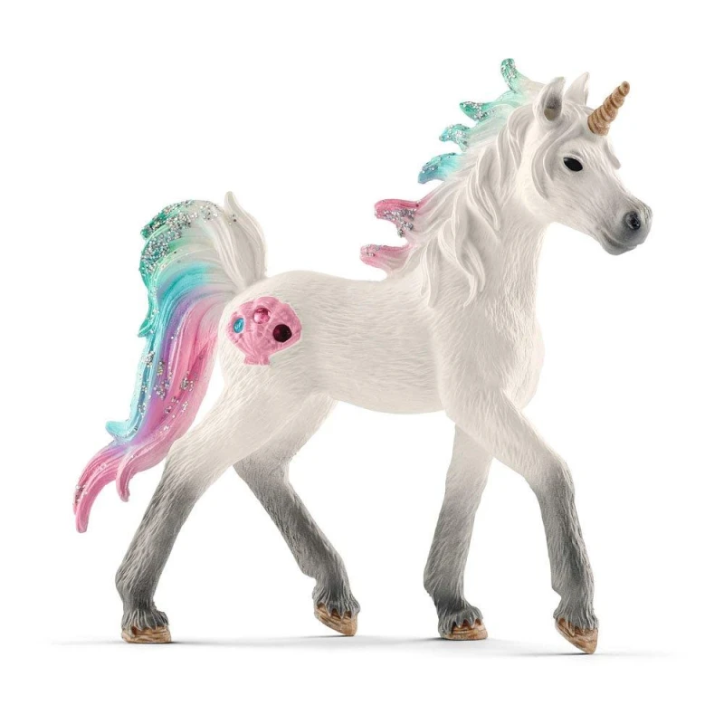 Image of Figurine: Schleich Bayala Sea Unicorn Foal Toy Figure (70572) Multi