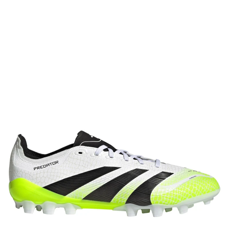 Image of adidas Predator League Adults Astro Turf Fotball Boots White/Blk/Lemon male 7 (40.7)