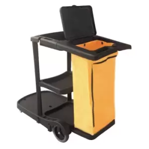 Image of Multi-purpose Cleaning Trolley with Garment Bag