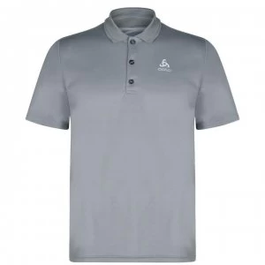 image of Odlo Timo Short Sleeve Polo Mens - Grey Melange