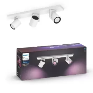 Image of Philips HUE Argenta 3 Light Smart LED Ceiling Spotlight Bar White