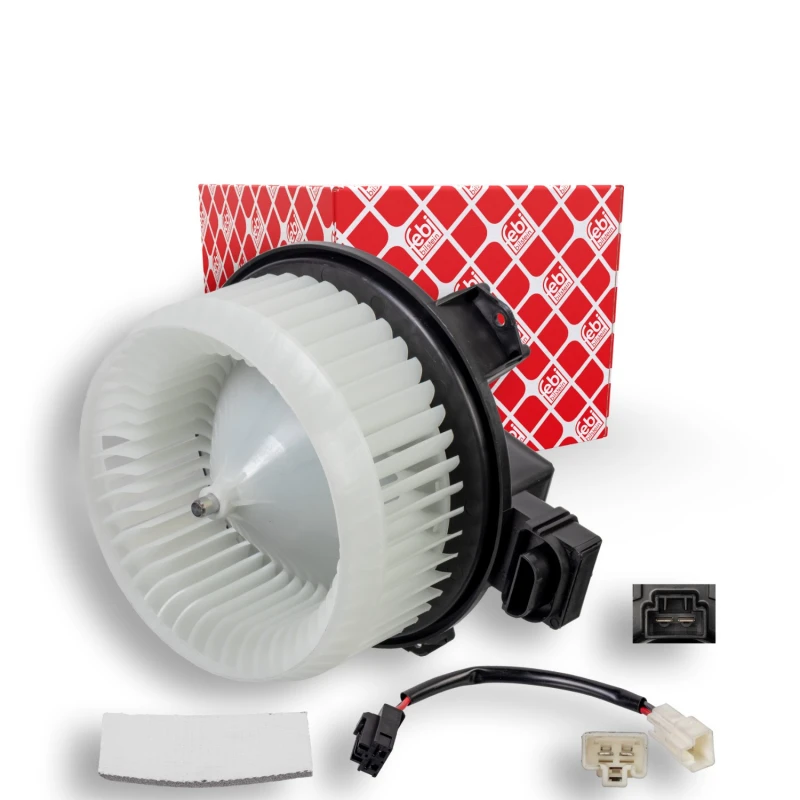 Image of FEBI BILSTEIN 173875 Blower Motor for right-hand drive vehicles, with electric motor Interior Blower (2669)