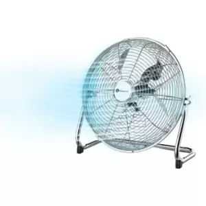 image of 14-Inch Chrome Gym Floor Fan - Chrome