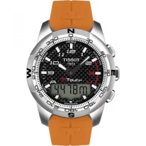 image of Mens Tissot T-Touch II Titanium Alarm Chronograph Watch