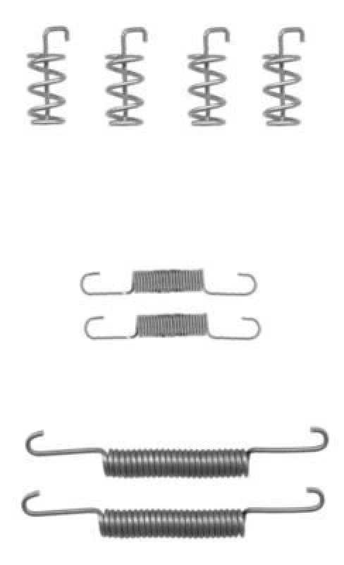 Image of HELLA Brake shoe fitting kit HELLA 8DZ 355 201-851