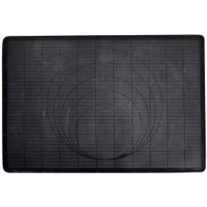 image of Black Silicon Baking Preparation Mat