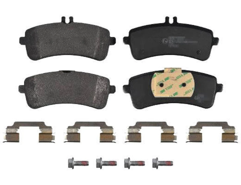 Image of Blue PRINT ADBP420068 Brake pad set Rear Axle, prepared for wear warning indicator Brake Pad Set,disc brake (402)