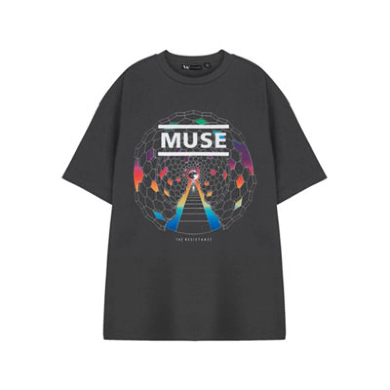 Image of Muse Muse Short Sleeved T-Shirt in Grey Size: Medium Grey M Unisex 5063203926589