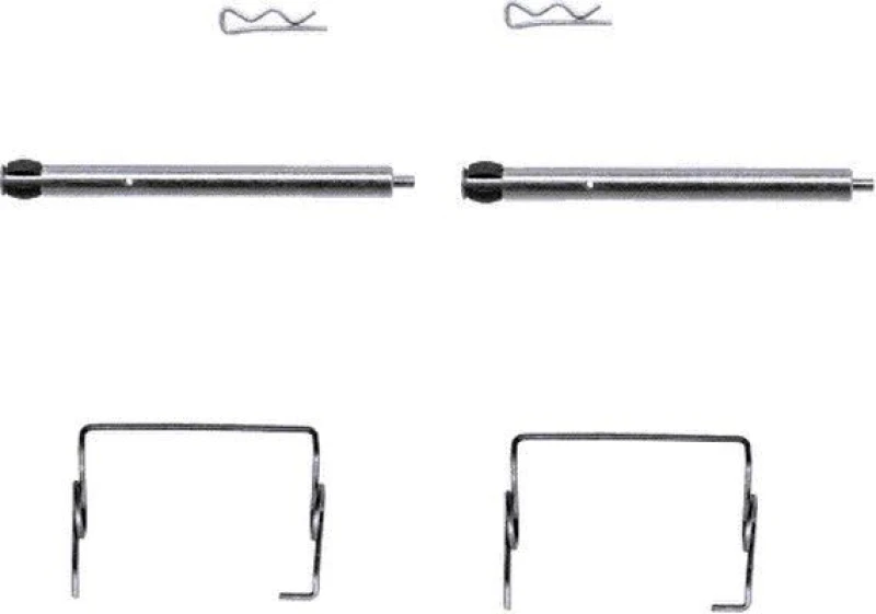Image of HELLA Brake pad fitting kit HELLA 8DZ 355 202-901