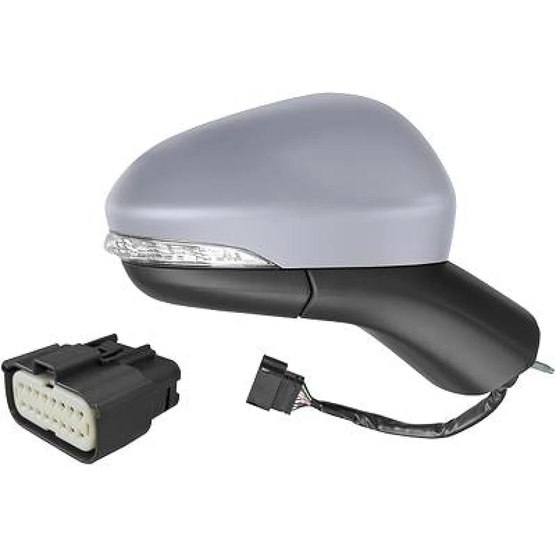 Image of DIEDERICHS 1429224 Wing mirror Right, Complete Mirror, partially primed Outside Mirror (50)