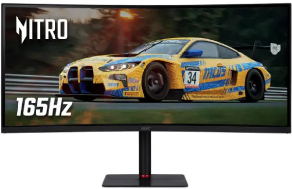 Image of Acer Nitro 34" XV345CURV Quad HD VA Curved Gaming LED Monitor