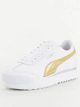 Puma Roma Amor Metal - White, Size 3, Women