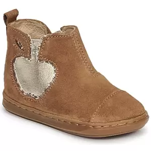 Image of Shoo Pom BOUBA NEW APPLE Girls Childrens Mid Boots in Brown toddler,4.5 toddler,5.5 toddler,6 toddler,7 toddler,7.5 toddler,8.5 toddler,9 toddler