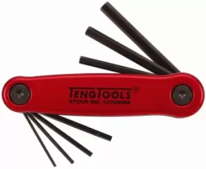 Image of Teng Tools 1476Nmm 7 x Folding Hex Key Set - Aluminium Case