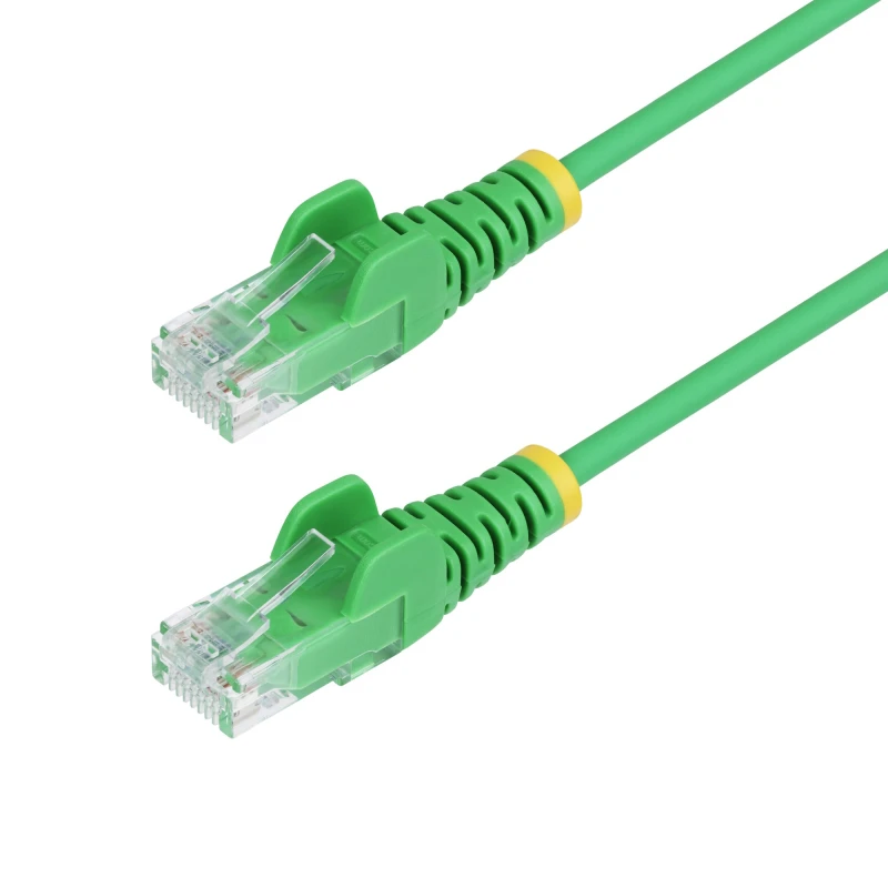 Image of StarTech.com 1.5m Green Slim CAT6 Ethernet Cable. Snagless. 100W PoE.