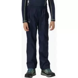 Image of Regatta Boys & Girls Kids Pack It Lightweight Waterproof Overtrousers 2 Years - Waist 52 - 53cm (Height 92 cm)