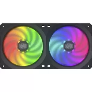 image of Cooler Master MasterFan SF240R ARGB PC fan Black, RGB (W x H x D) 240 x 120 x 25mm incl. LED lighting