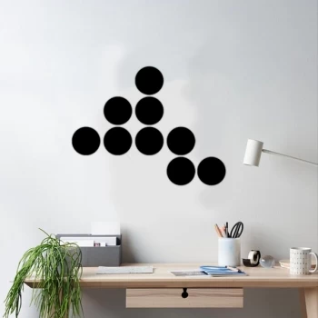 Image of MYUV - 001 Black Decorative Metal Wall Accessory