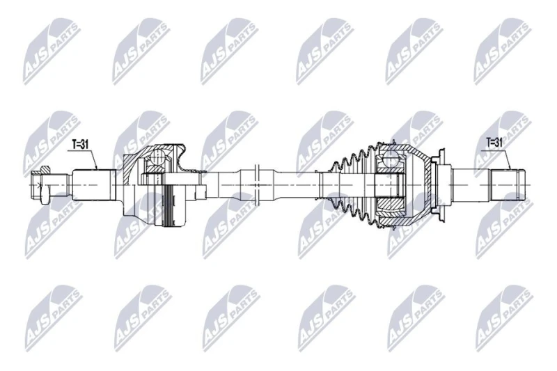Image of NTY Drive shaft NTY NPW-JG-014