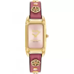 Image of Ladies Coach Cadie IP Gold Tank Watch