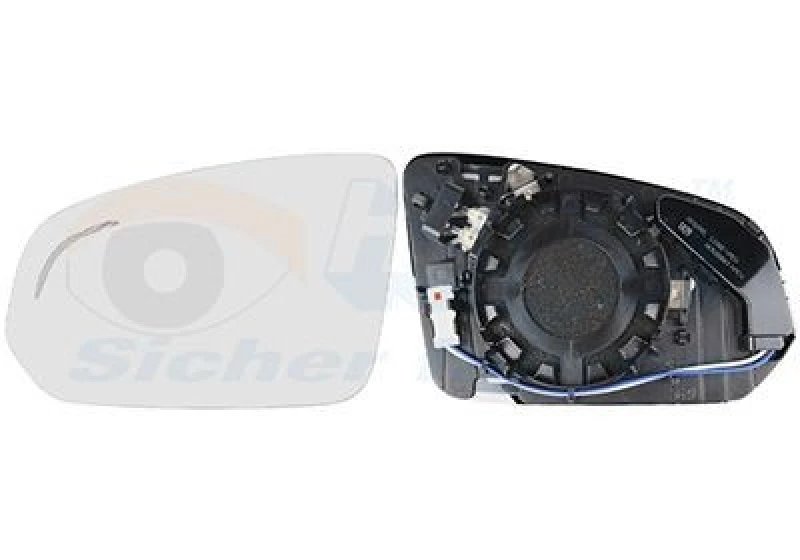 Image of VAN WEZEL Wing mirror glass VAN WEZEL 5915835