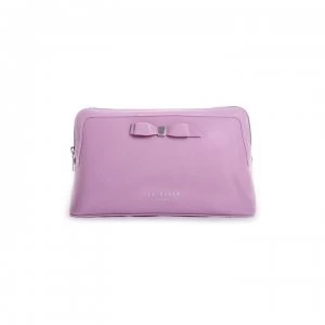 Image of Ted Baker Alley large bowcos makeup bag - Lilac